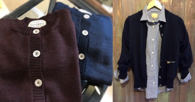 Nigel Cabourn Womans CREW NECK CARDIGAN